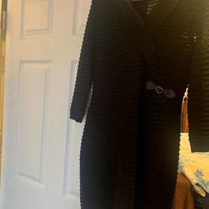 Calvin Klein Black Dress Long Sleeve sweater dress